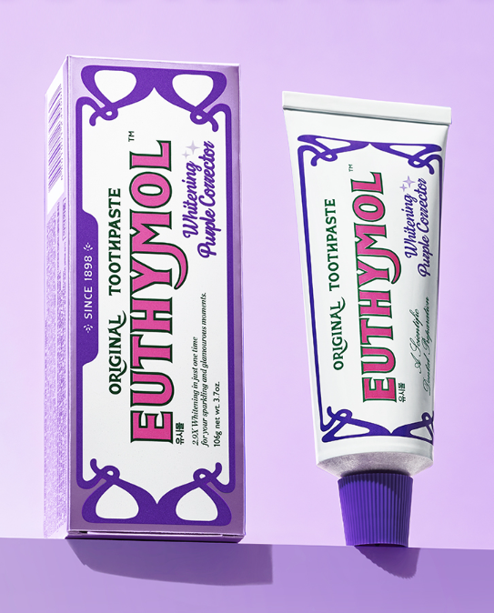 معجون مبيّض و مصحح EUTHYMOL Original Toothpaste Whitening Purple Corrector